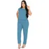 Conjunto Feminino Calça Cintura Alta E Blusa Detalhe Ilhões