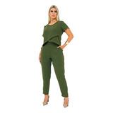 Conjunto Feminino Calca E