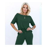 Conjunto Feminino Calca E