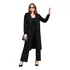 Conjunto Feminino Calça Pantalona + Maxi Cardigan + Regata
