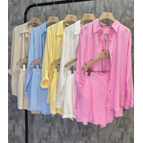 Conjunto Feminino Camisa Oversized