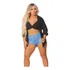 Conjunto Feminino Camisão Cropped Chemise Blusão Moda Praia