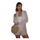 Conjunto Feminino Cardiga E