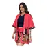 Conjunto Feminino Cardigan Kimono E Shorts Blogueira Premium