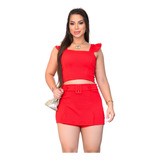 Conjunto Feminino Croped E