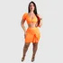 Conjunto Feminino Cropped Saia Canelado De Amarrar Ciganinha