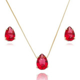 Conjunto Feminino Gota Zirconia