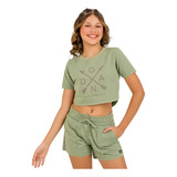Conjunto Feminino Menina Short