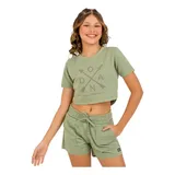 Conjunto Feminino Menina Short