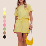 Conjunto Feminino Moletinho Short