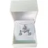 Conjunto Feminino Presente Natal Brinco Colar Anel Prata 925