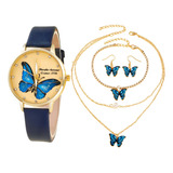 Conjunto Feminino Relogio Colar