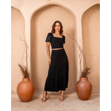 Conjunto Feminino Saia Blusa