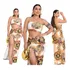 Conjunto Feminino Saia Fenda + Cropped Bojo Casual E Balada