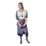 Conjunto Feminino Saia Jeans