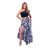 Conjunto Feminino Saia Longa Babado E Cropped Festa Verão 