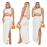 Conjunto Feminino Saia Longa