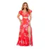 Conjunto Feminino Saia Longa E Cropped Elegante Festa Verão