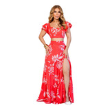 Conjunto Feminino Saia Longa