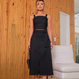 Conjunto Feminino Saia Longa