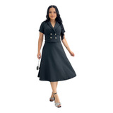 Conjunto Feminino Saia Midi