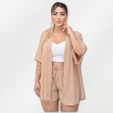 Conjunto Feminino Shorts Camisa
