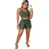 Conjunto Feminino Top Cropped E Short Moda Blogueira Lindo 