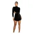 Conjunto Feminino Veludo Cropped E Saia Noite Show Moda