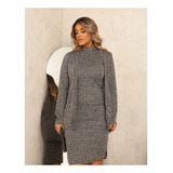 Conjunto Feminino Vestido Quadriculado