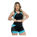 Conjunto Fitness Academia Feminino Zero Transparência Treino