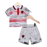 Conjunto Flamengo Infantil Polo