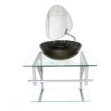 Conjunto Gabinete Vidro Banheiro