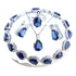 Conjunto Gargantilha Colar Brincos Pulseira Anel E Cristais