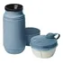 Conjunto Garrafa 250ml E Pote Leite Em Po Azul Sanremo