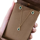 Conjunto Gota Cravejado Banhado