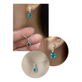 Conjunto Gota Pendente Com