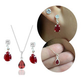 Conjunto Gota Pendente Com