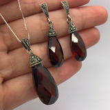 Conjunto Gota Prata De
