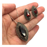 Conjunto Gota Trabalhado Prata