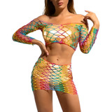 Conjunto Hot Pant Metalizado