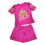 Conjunto Infantil Barbie Short