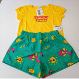 Conjunto Infantil Blusa Shorts