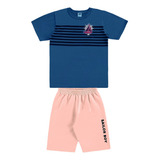 Conjunto Infantil Camiseta Bermuda