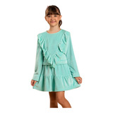 Conjunto Infantil Com Saia