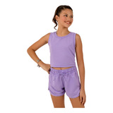 Conjunto Infantil Cropped Short