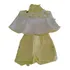 Conjunto Infantil Fem. Verão Regata C/shorts Amarelo 2091