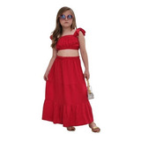 Conjunto Infantil Feminino Cropped