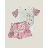 Conjunto Infantil Florido Com