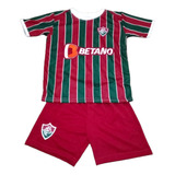 Conjunto Infantil Fluminense Grená