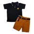 Conjunto Infantil Masculino Camisa Polo Short Brim Colorido